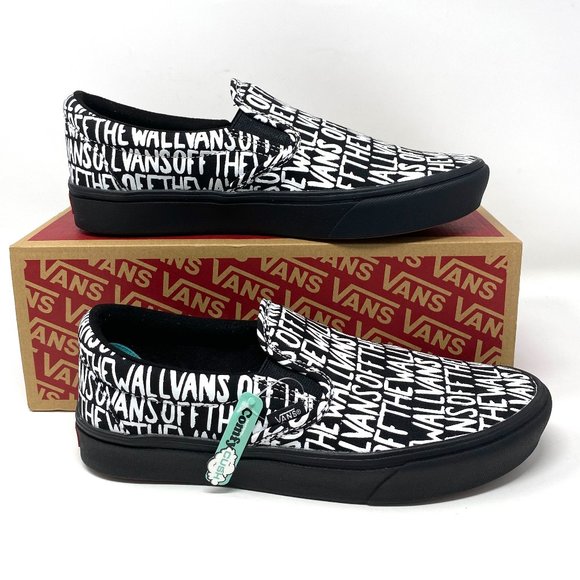 Vans Shoes - 🌿Sale🌿 Vans Comfy Cush Slip Brush Black Canvas Sneakers Women's VN0A3WMD2QZ